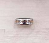 Rose Gold Celtic Tungsten Ring
