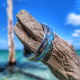 Opal and Abalone Ring