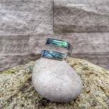Silver Opal Abalone Wrap Ring (One Size Fits All)