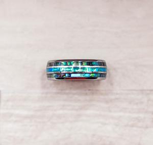Opal and Abalone Ring