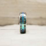 Opal and Abalone Ring