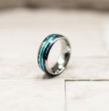 Opal and Abalone Ring