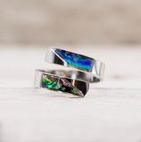 Silver Opal Abalone Wrap Ring (One Size Fits All)