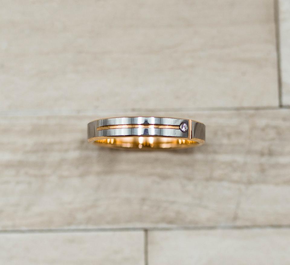 Women's Rose Gold Tungsten Ring