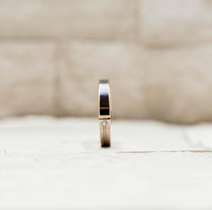 Women's Rose Gold Tungsten Ring