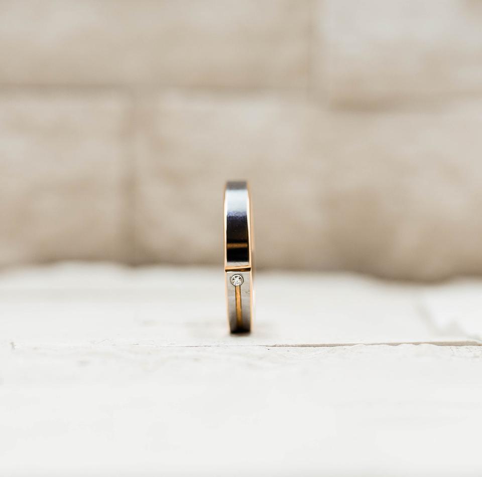 Women's Rose Gold Tungsten Ring