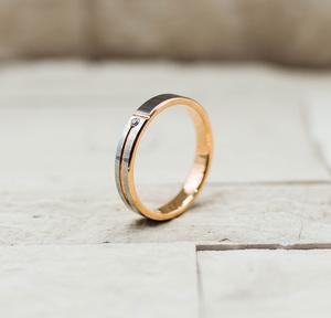 Women's Rose Gold Tungsten Ring