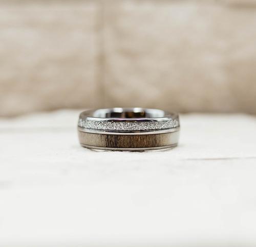 Antler Meteorite Tungsten Ring