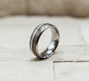 Antler Meteorite Tungsten Ring