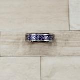 Silver Tungsten Celtic Ring