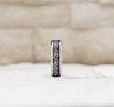 Silver Tungsten Celtic Ring