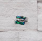 Silver Opal Abalone Wrap Ring (One Size Fits All)