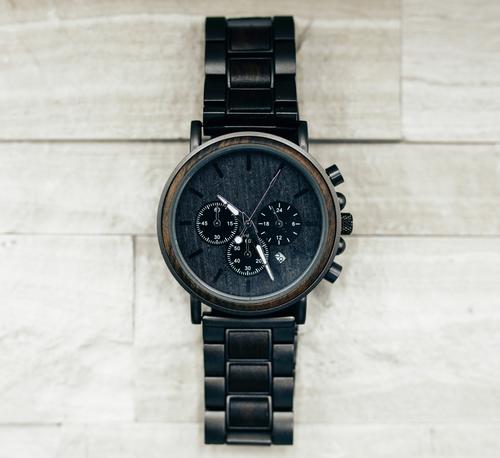 Luxury Black Wooden Watch